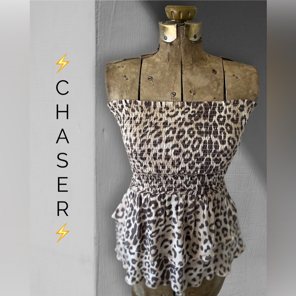 ⚡️CHASER⚡️ Leopard Print Cropped Tube Top